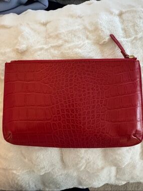 Talbots Red Leather Purse